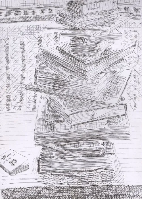 Pile de livres sur table basse 2